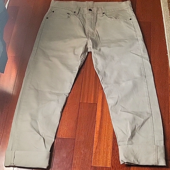 Levis Mens 502 Khaki Jeans - Picture 1 of 10